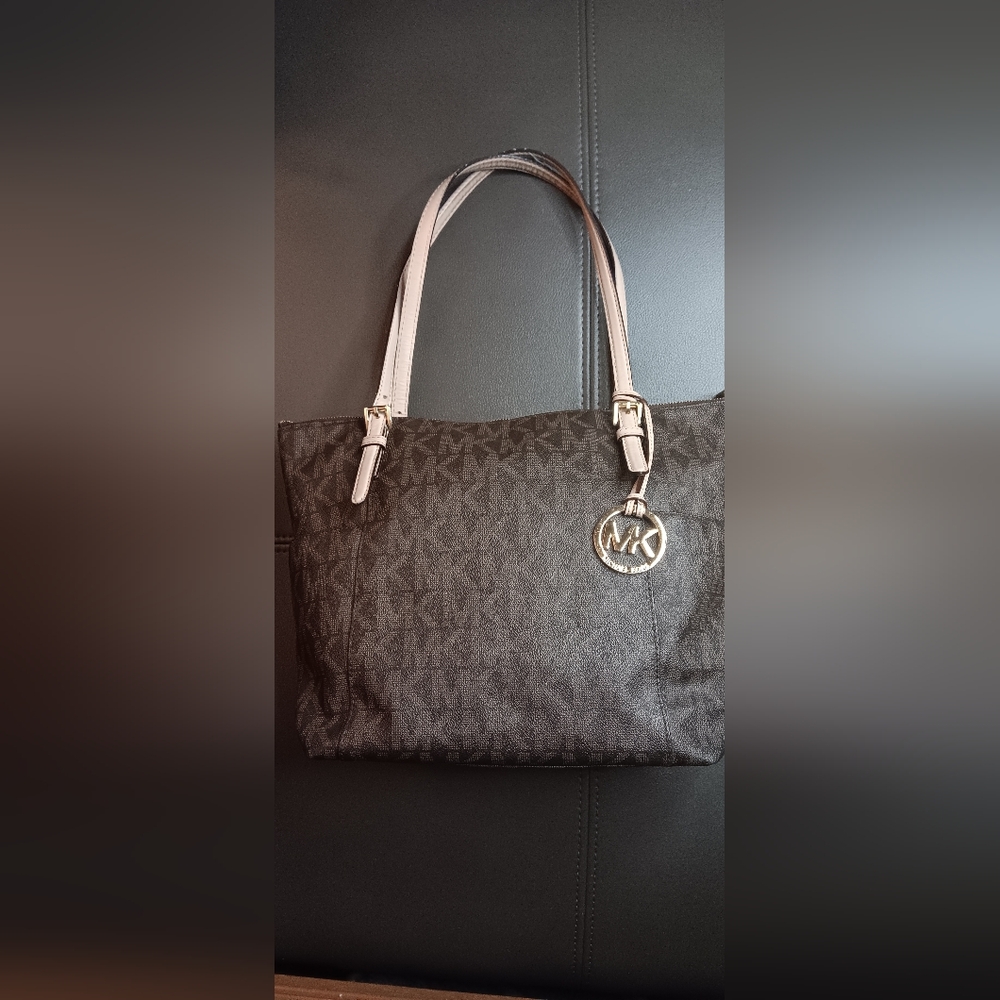 Michael Kors Brown Signature Tote Bag